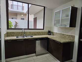 Private terrace with garden and lawn for outdoor living in house for sale Panama Pacifico Nativa