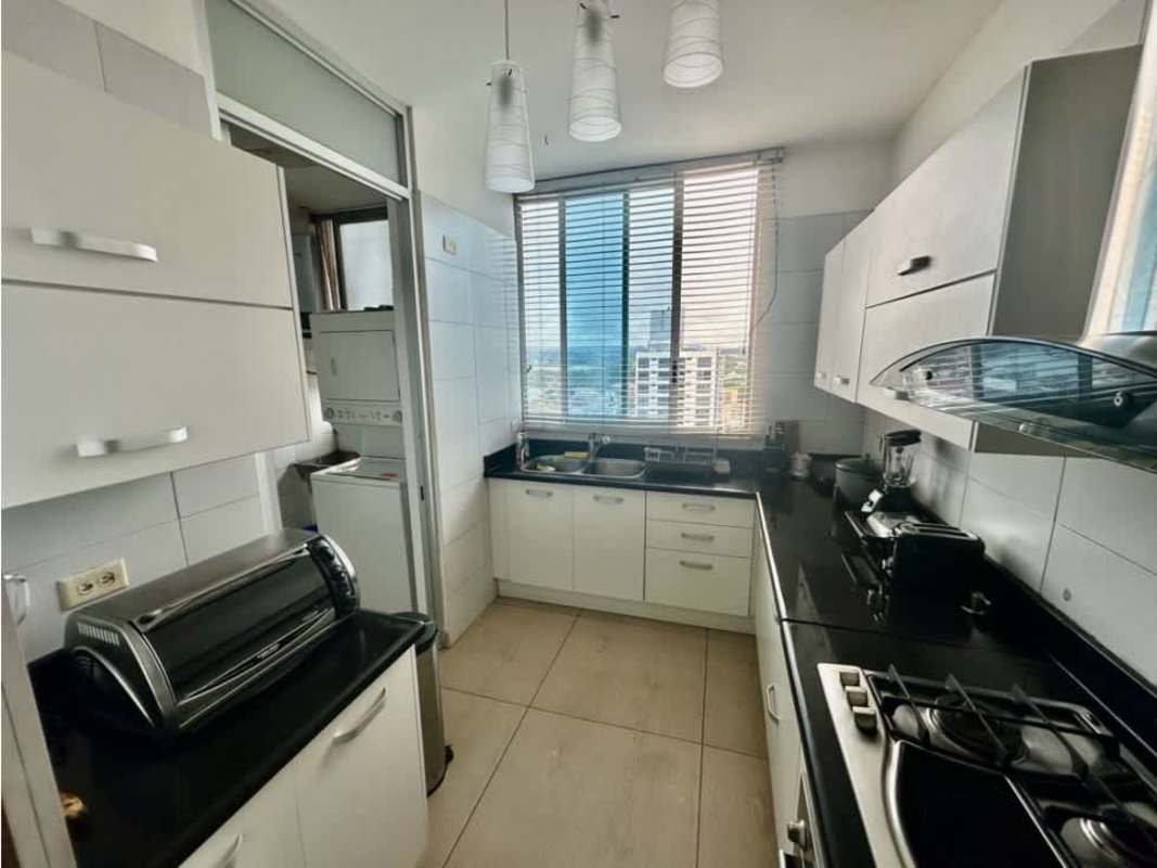 Master bedroom with ocean view window walk-in closet PH BICSA Financial Center Panama City