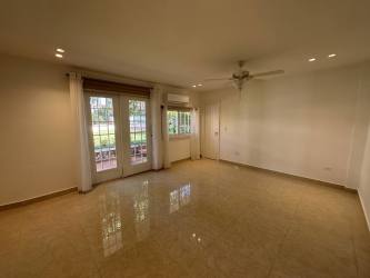 Modern kitchen with granite countertops and wood cabinets for rent in Howard Panama