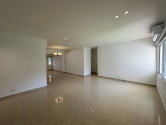 Large living dining room with tile floors, recessed lighting at Residencial Howard Panama Pacífico
