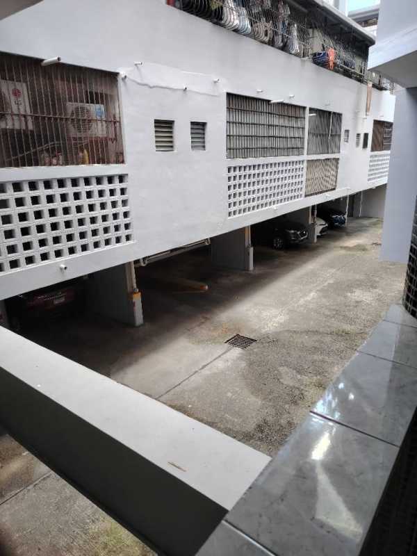 Covered parking gated area concrete ventilation PH Plaza Madrid Panama City