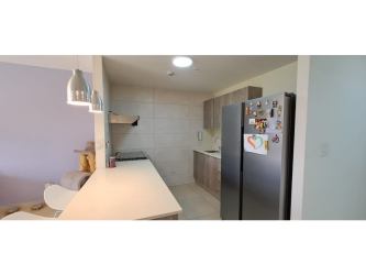 Bedroom with large window and panoramic view PH Parterre Panama Pacifico apartment