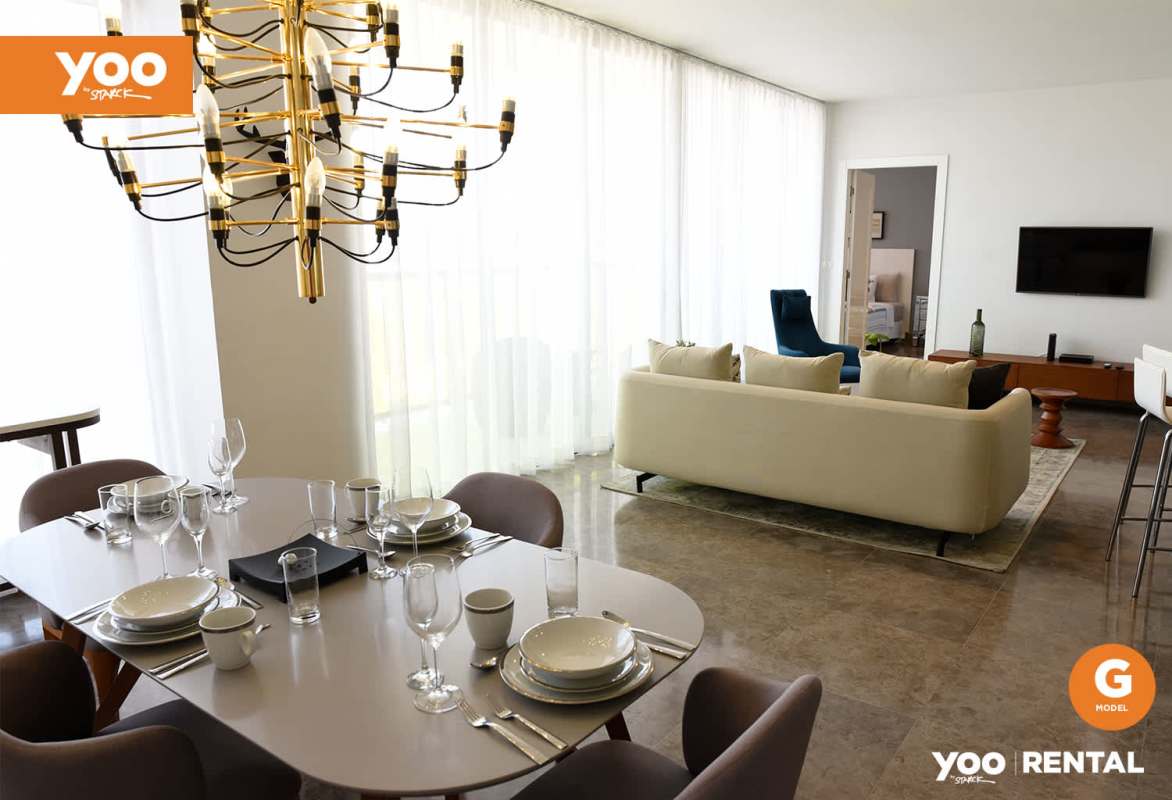Elegant open dining and living luxury apartment PH Yoo Panama
