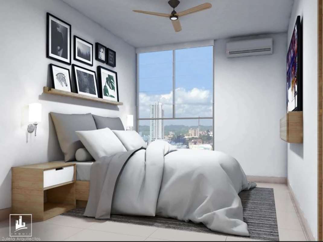 Contemporary full bathroom with shower and vanity Torre 74 Panama