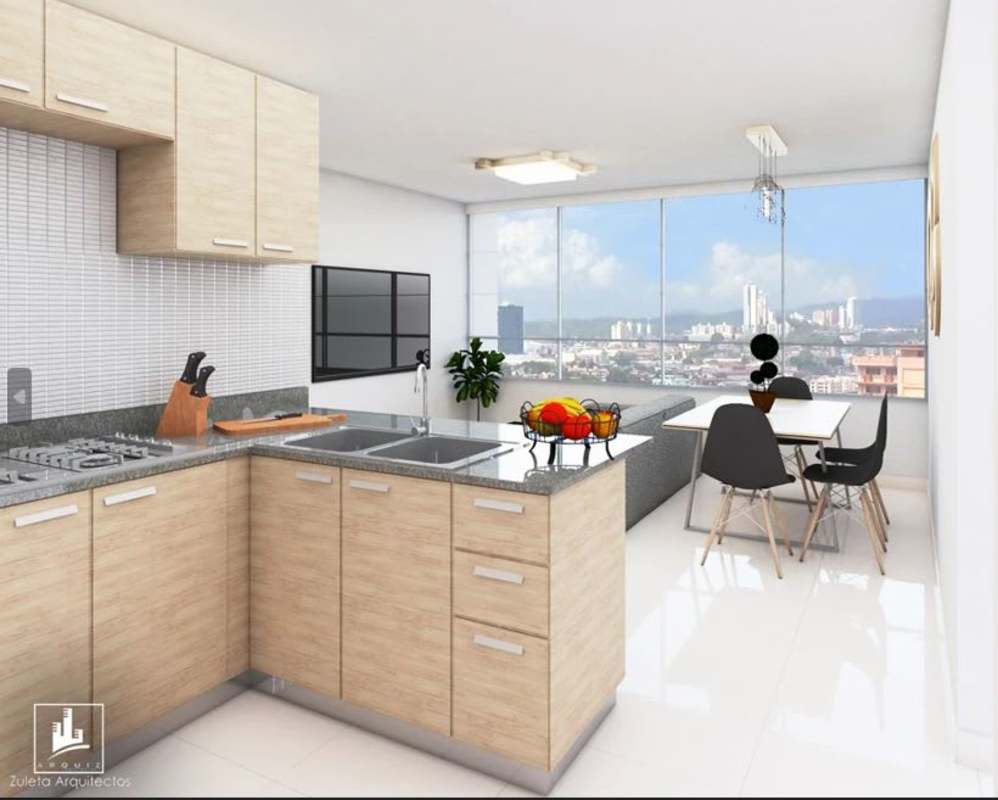 Modern kitchen open plan with granite countertops PH Torre 74 Betania Panama