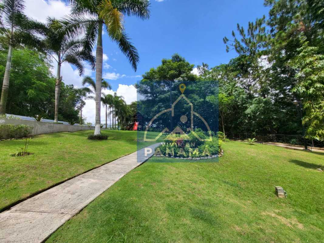 Lush landscaped gardens with walkway and palm trees PH Pine Hill Panama