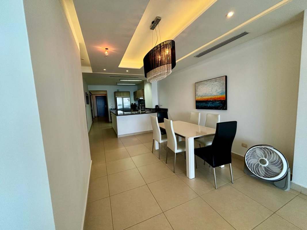 Second bedroom furnished sea view apartment in PH Rivage Tower Avenida Balboa Panama City