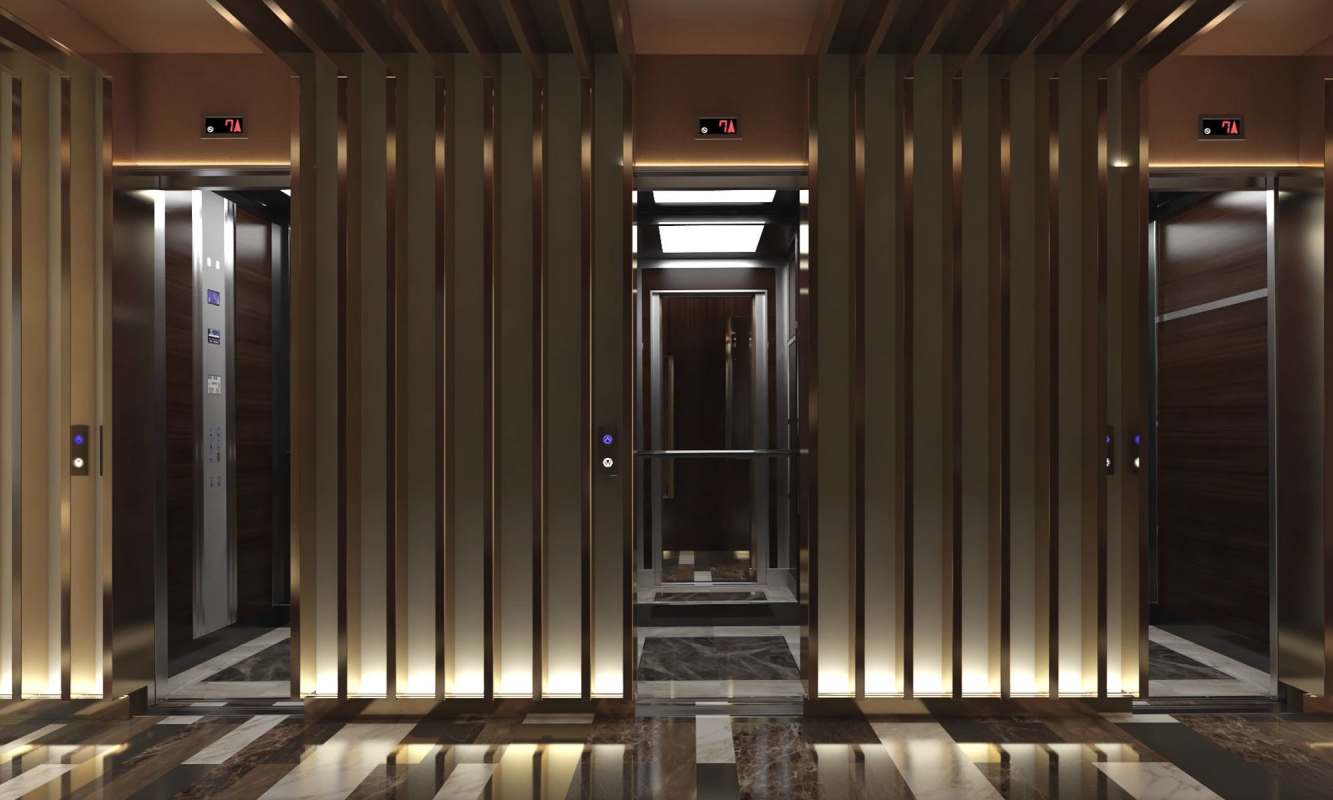 Luxury bedroom with marble accent wall and contemporary decor in PH La Maison Fendi Santa Maria Panama