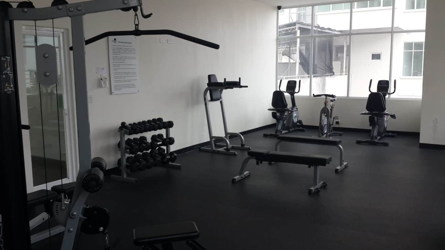 Contemporary bathroom with glass shower enclosure at Vivendi 300 Edison Park Panama