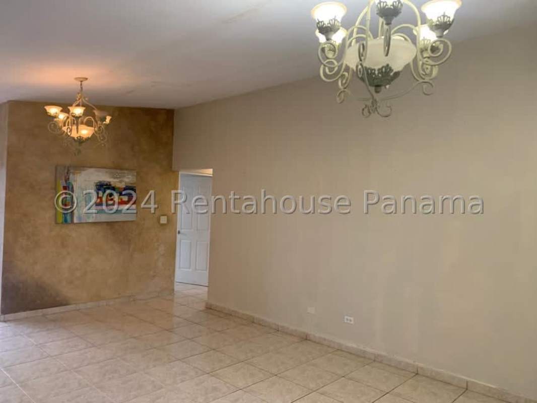 Unfurnished bedroom with tiled floors and security window in Las Terrazas Brisas del Golf