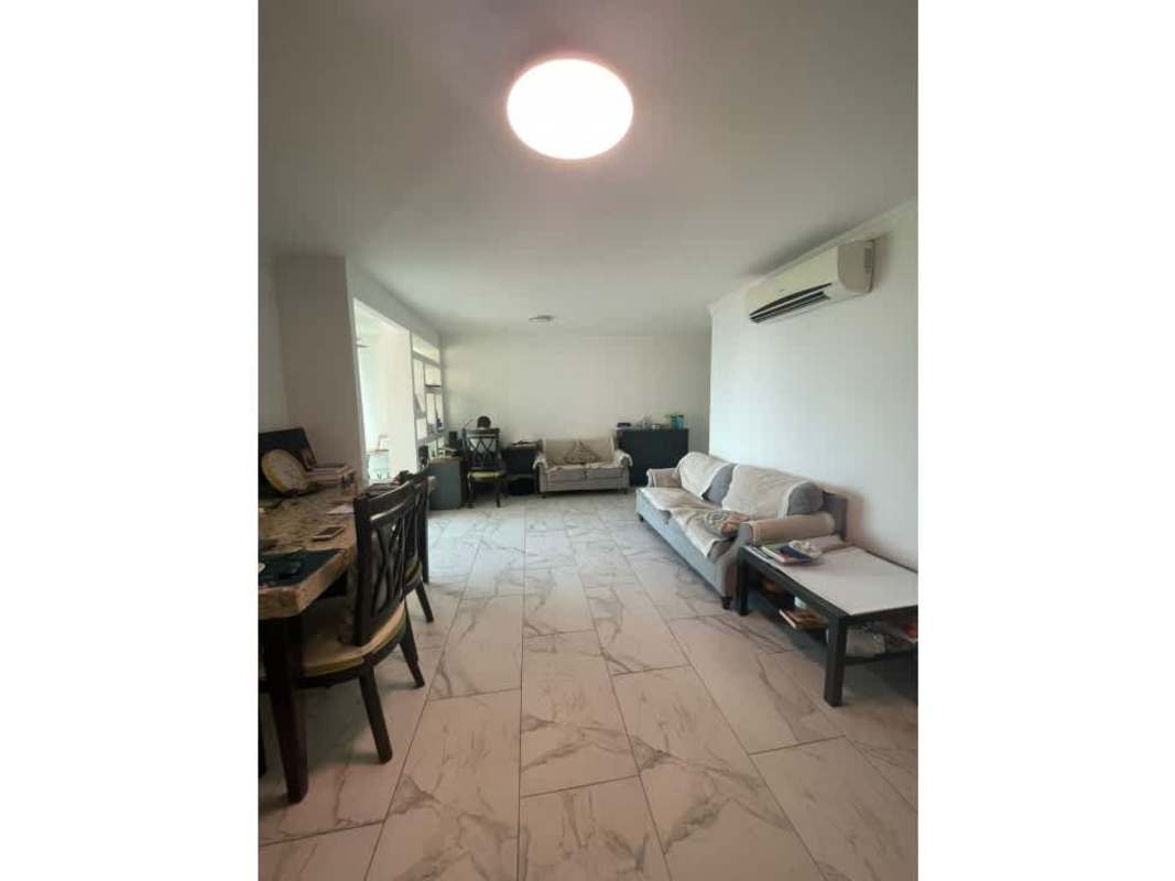 Spacious living and dining room ceramic flooring at PH Royal Pacific Punta Pacifica Panama City