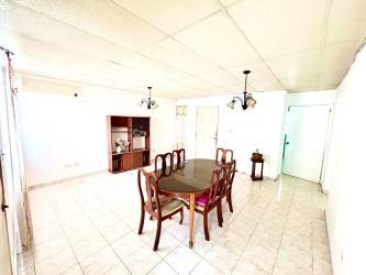 Spacious dining room with tiled floors, wooden dining set in Brisas de Arraiján Arraiján Panama