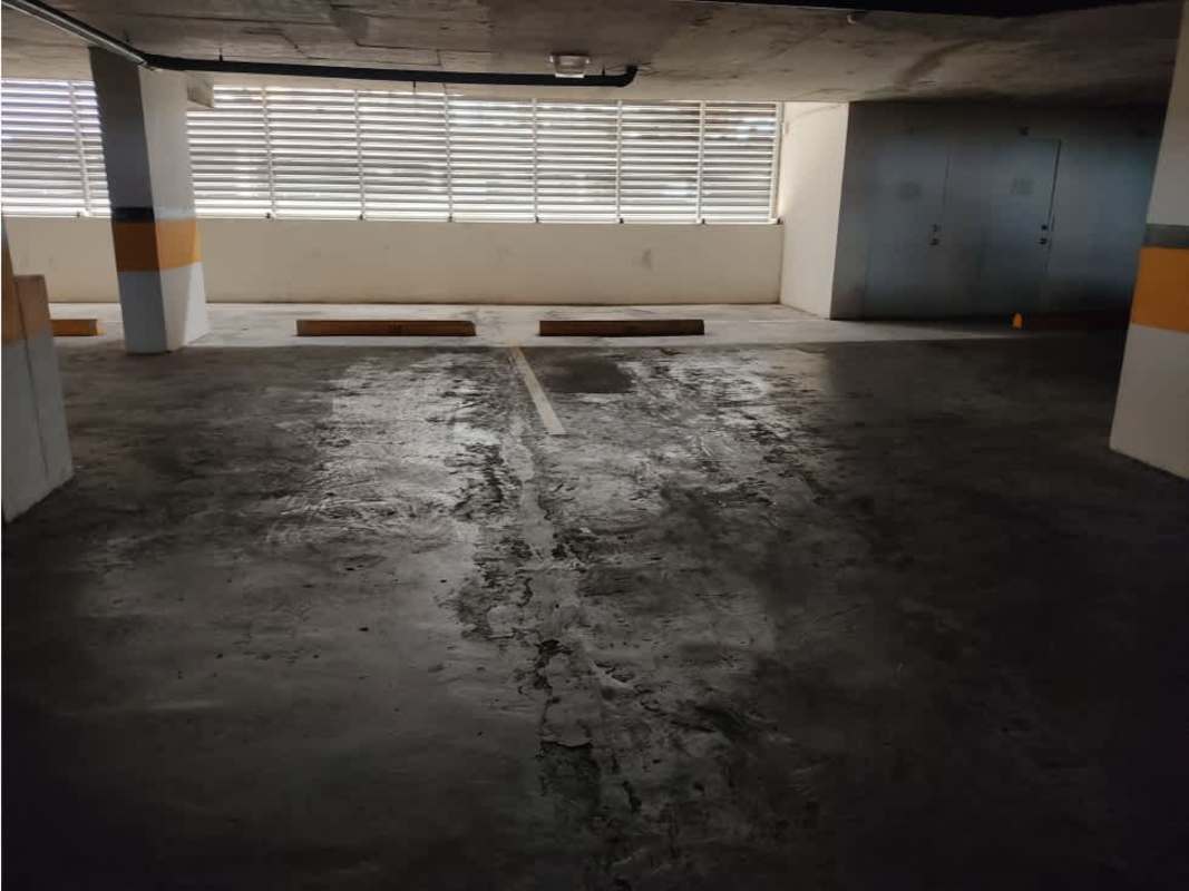 Indoor parking garage of PH Terras residential tower in Panama City