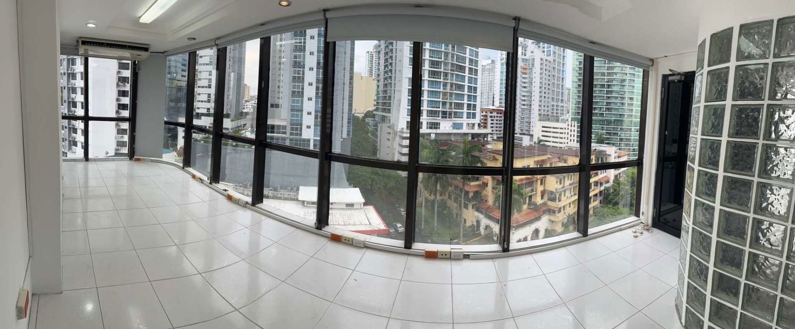 Private bathroom in commercial office at Torre BAC Panama City