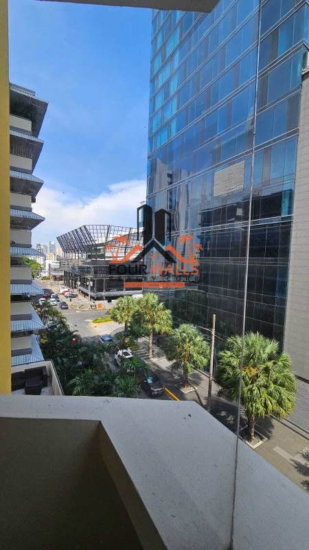 Elegant condo lobby entrance and elevator bank in PH Monaco Obarrio Panama City