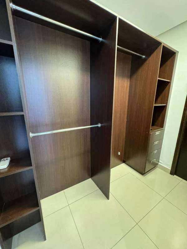 Stylish bathroom with glass shower and vanity in PH Infinity San Francisco Panama