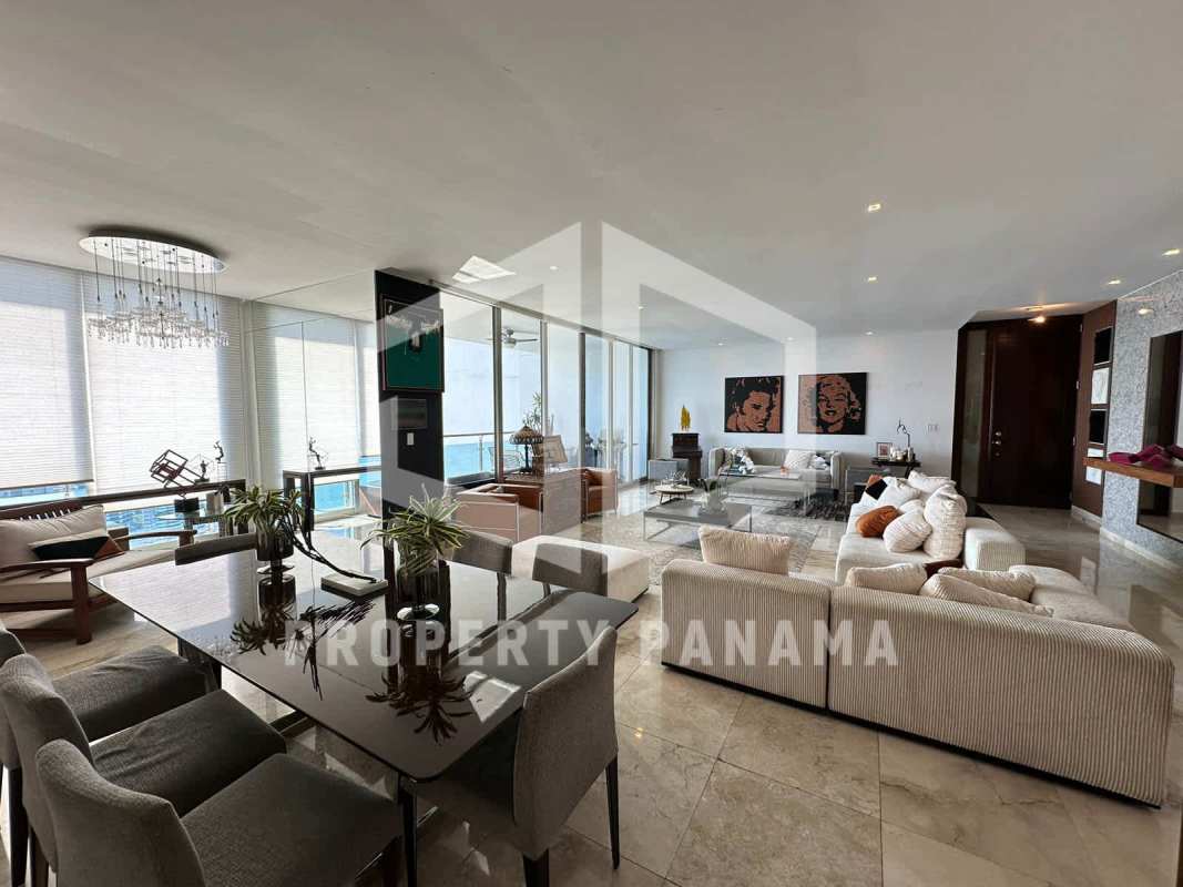 Luxury kitchen with granite island stainless appliances PH Aqualina Punta Pacifica