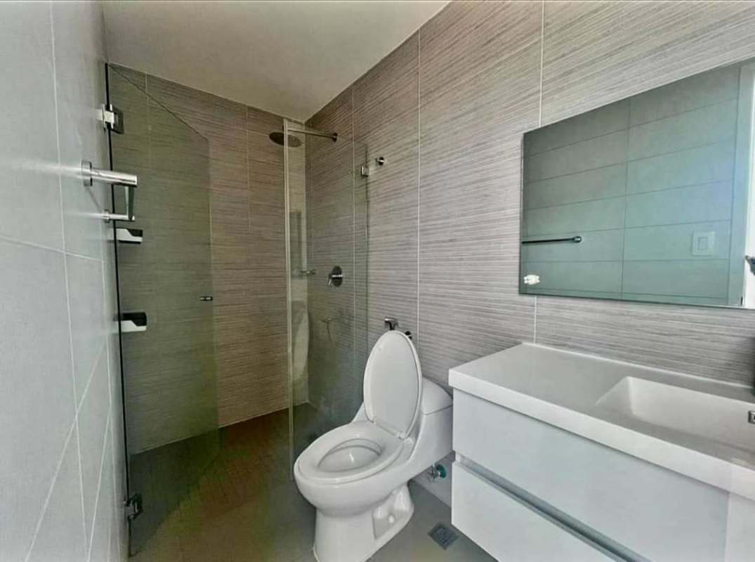 Bright open living dining area with city views, balcony access in PH Altamira Residences El Cangrejo Panama