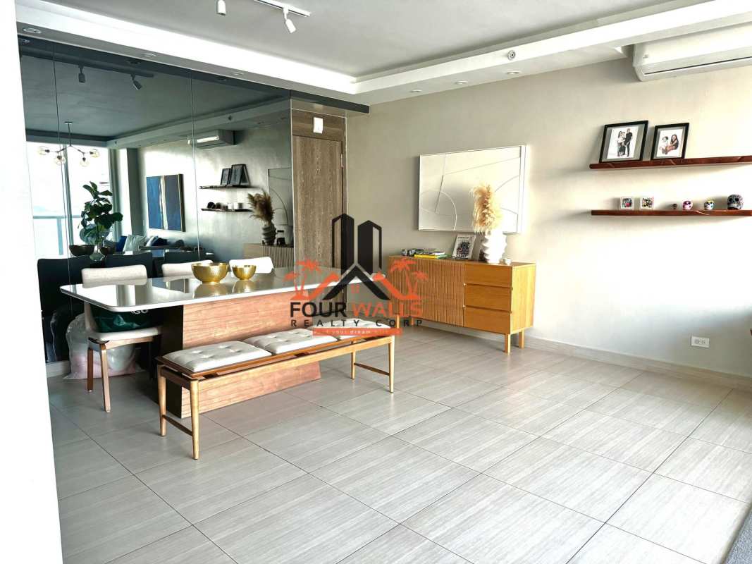 Master bedroom with large windows balcony access split AC in PH Asia Costa del Este Panama