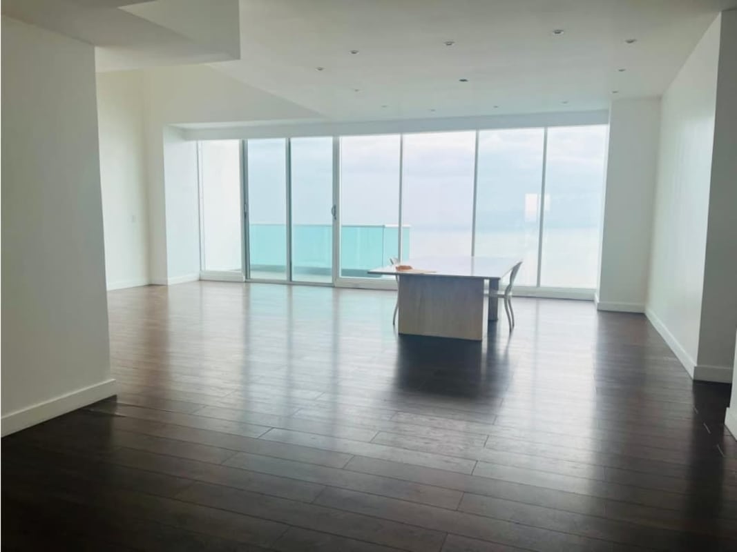 Elegant double-height living space with ocean views in PH Ocean Two Costa del Este Panama