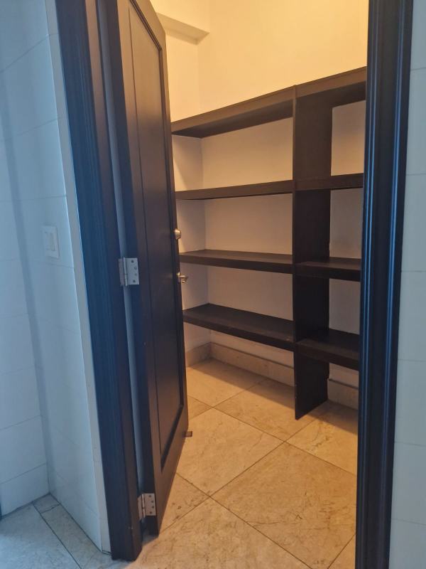 Large open living room with city and ocean views in luxury rental apartment PH Ocean Club Punta Pacifica Panama