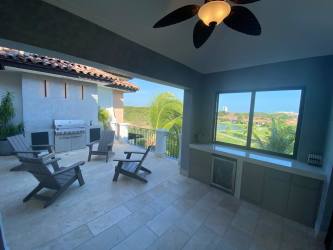 Spacious master bedroom with ocean views in penthouse Bristol Residences Buenaventura Panama