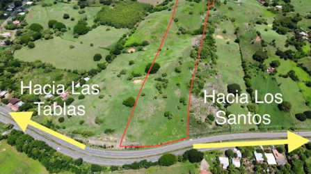 Survey aerial with nearby town directions Guararé Los Santos Panama