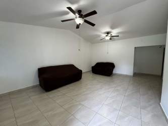 Spacious living dining area vaulted ceiling house PH Tropical Village Punta Barco