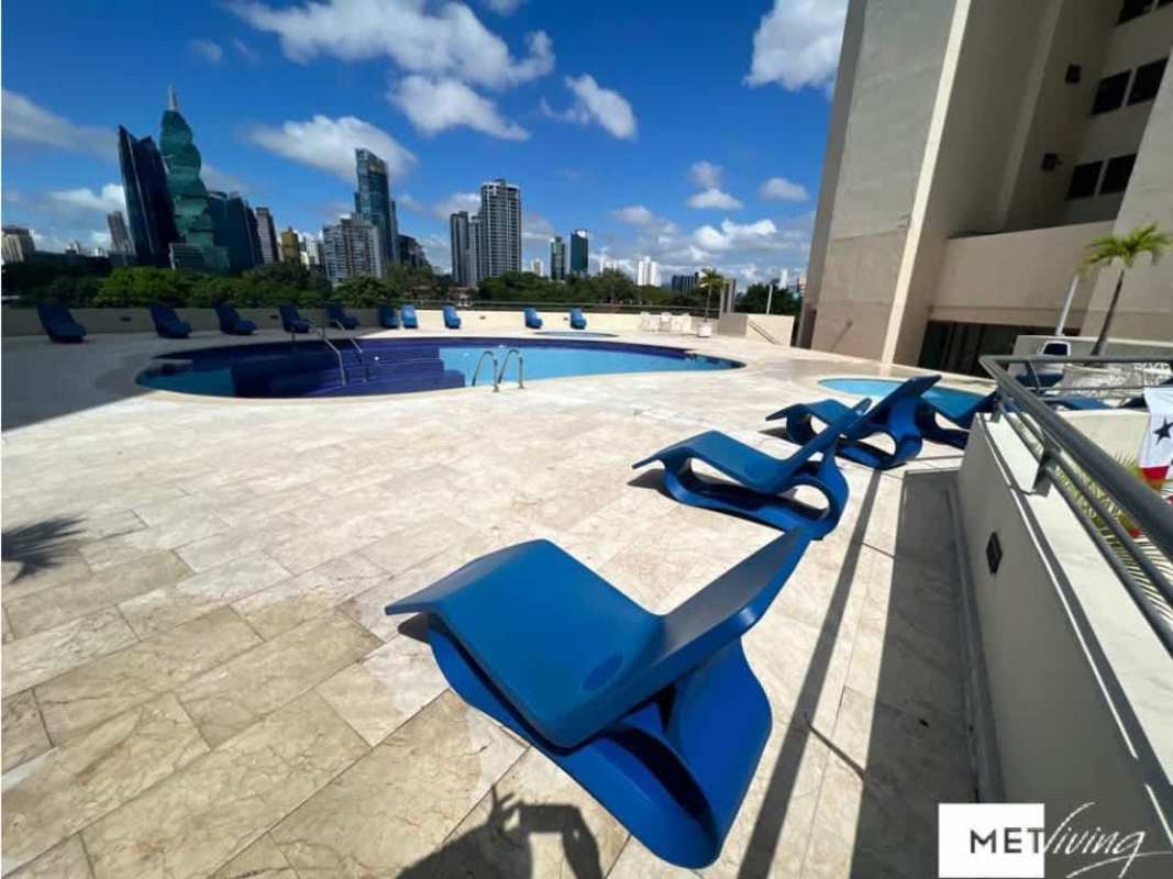 Apartment balcony with skyline marina and ocean views PH Ocean Club Punta Pacifica