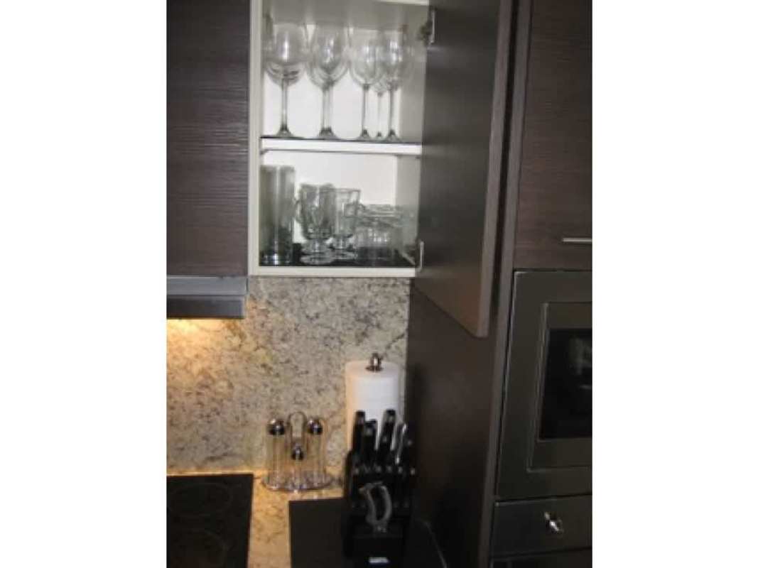 Luxury bathroom double sinks marble vanity JW Marriott apartment Panama City