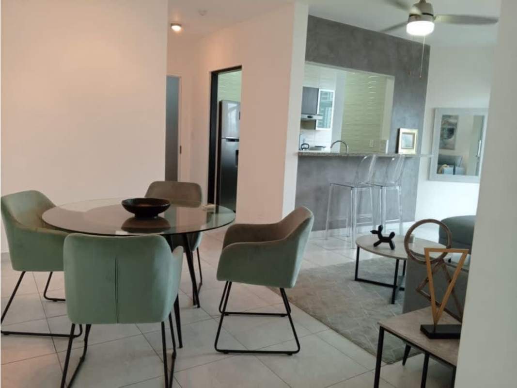 Furnished dining room and kitchen PH Luxor El Cangrejo Panama