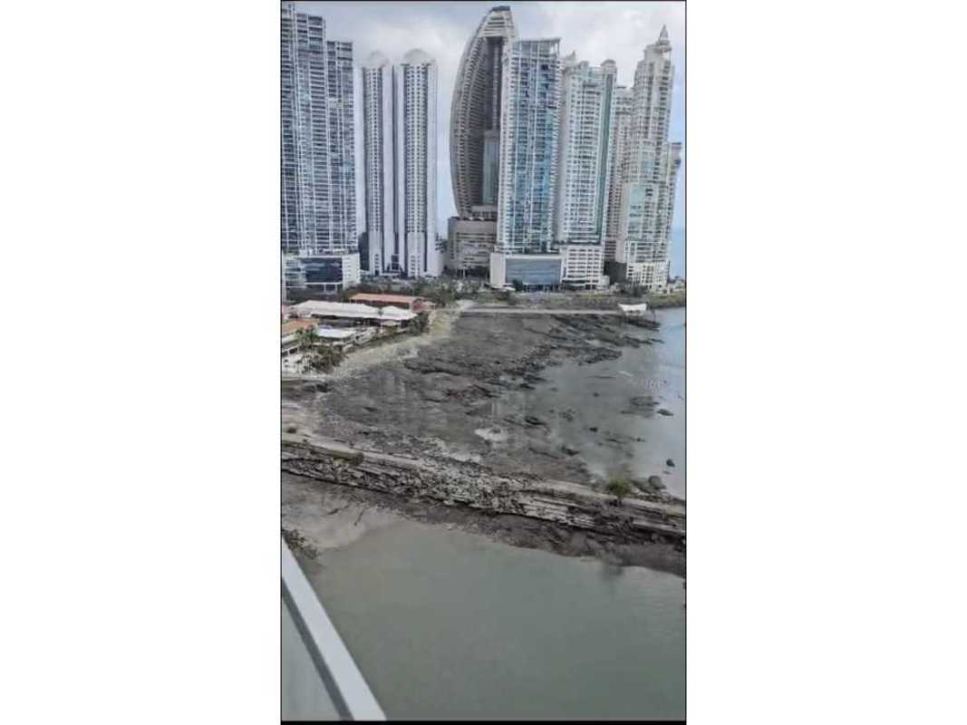 High-rise luxury condos along the coastline Seapoint Punta Paitilla Panama City