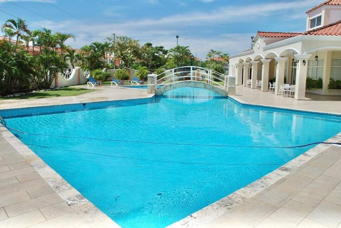 Private balcony with Mediterranean architecture and view in Costa Sur Panama