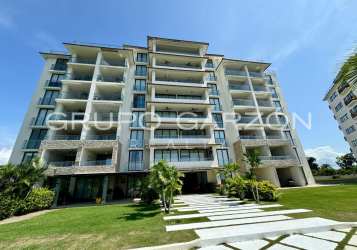 Private balcony overlooking Pacific Ocean and beach in Casamar Resort Panama