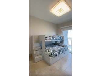 Contemporary bedroom bunk bed with natural light in luxury Buenaventura apartment Panama
