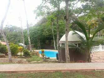 Swimming pool with gazebo and sports court in The Hilltop Vista Alegre Panama