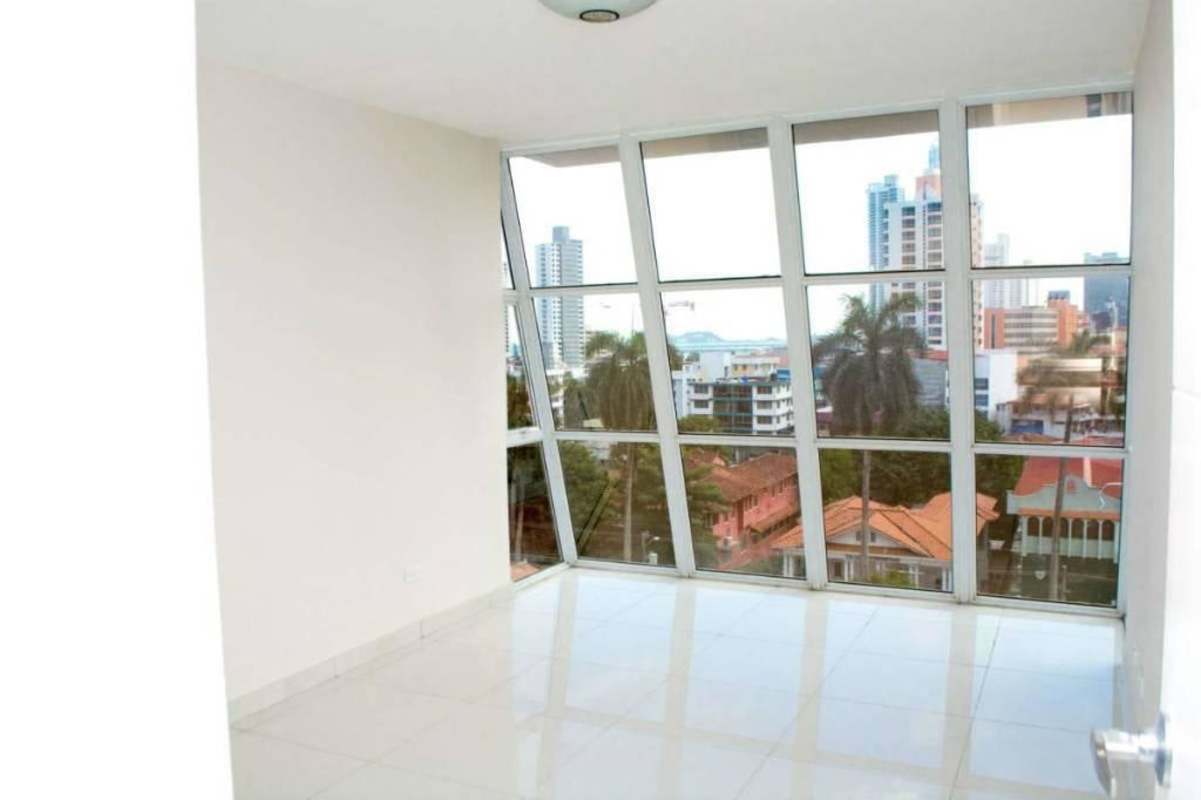 Open living dining with tile floors balcony views PH Bela Vita Bella Vista Panama rental apartment