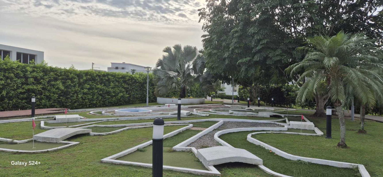 Bedroom with large window overlooking yard Villa Sur Costa Sur Panama