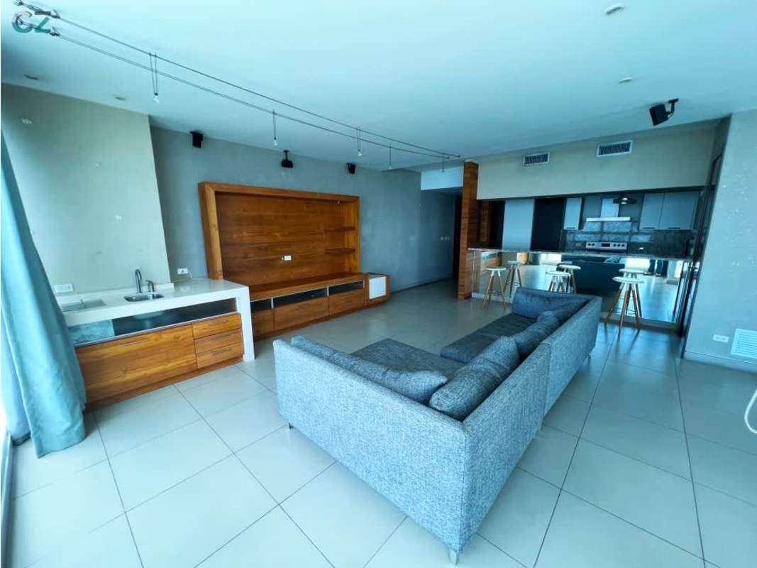 Modern bathroom featuring bathtub glass shower and luxury finishes Punta Pacifica Panama