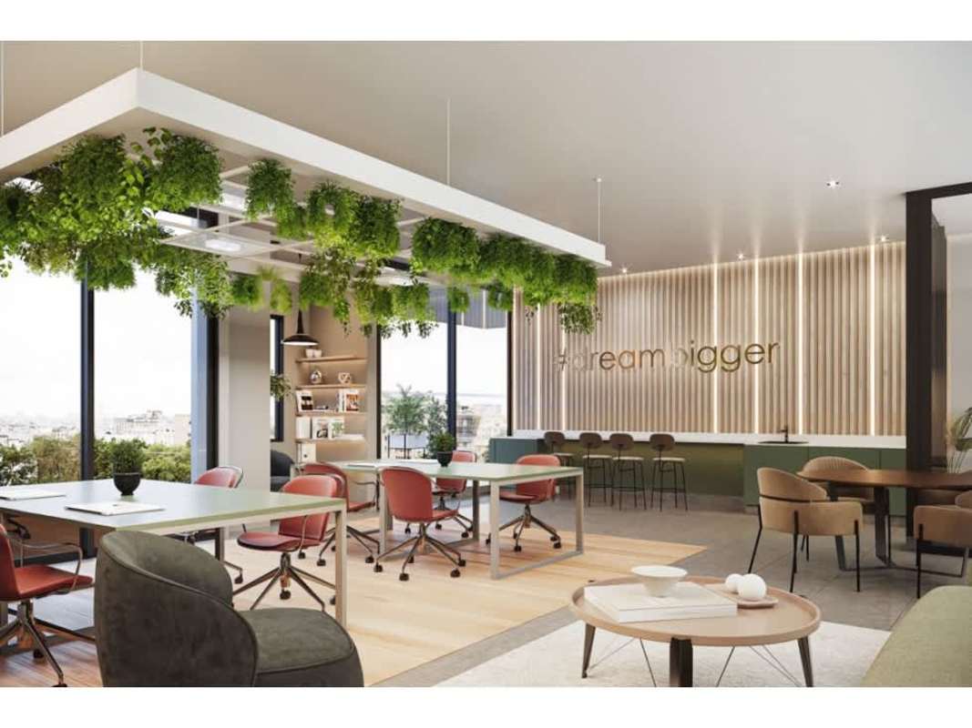 Gym in Condado Gardens Panama City with weights equipment and boxing zone