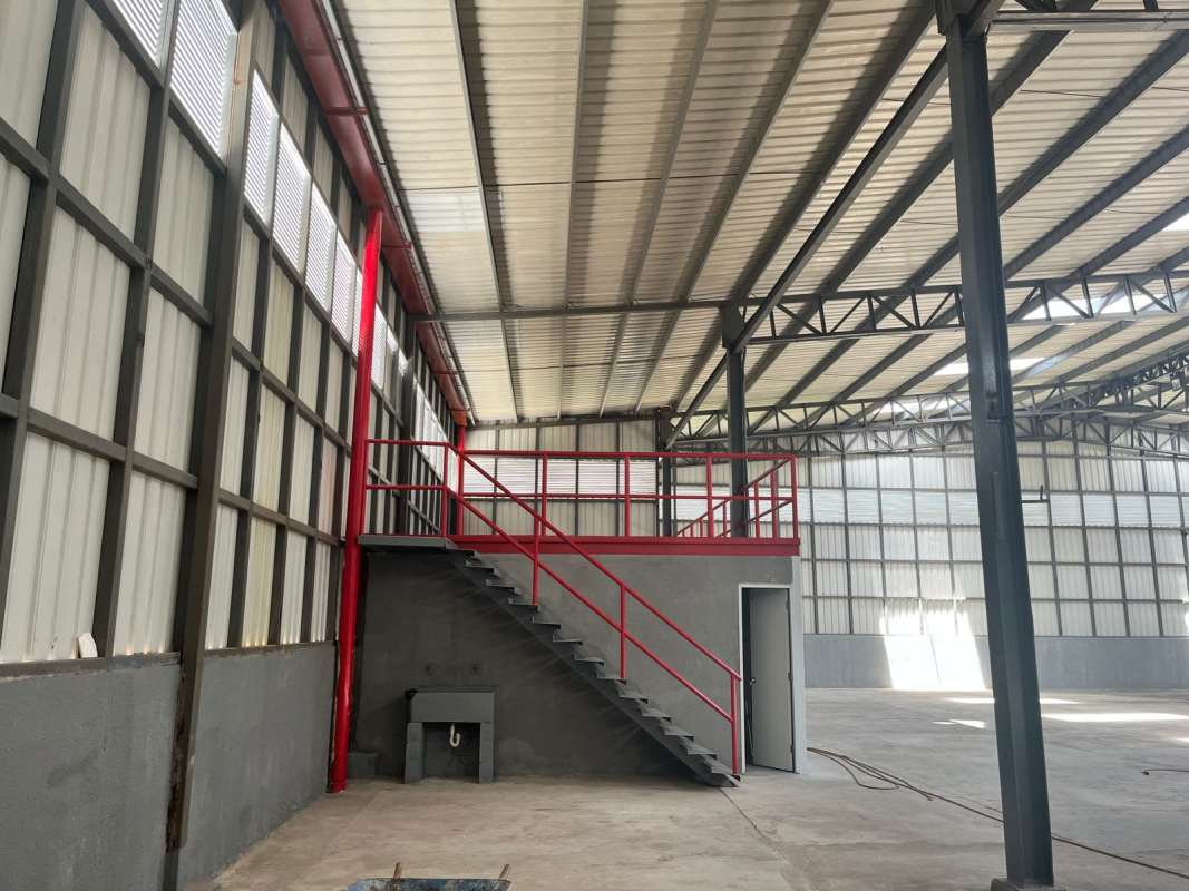 Open storage area inside warehouse with concrete floor and metal roof Cerro Azul Panama