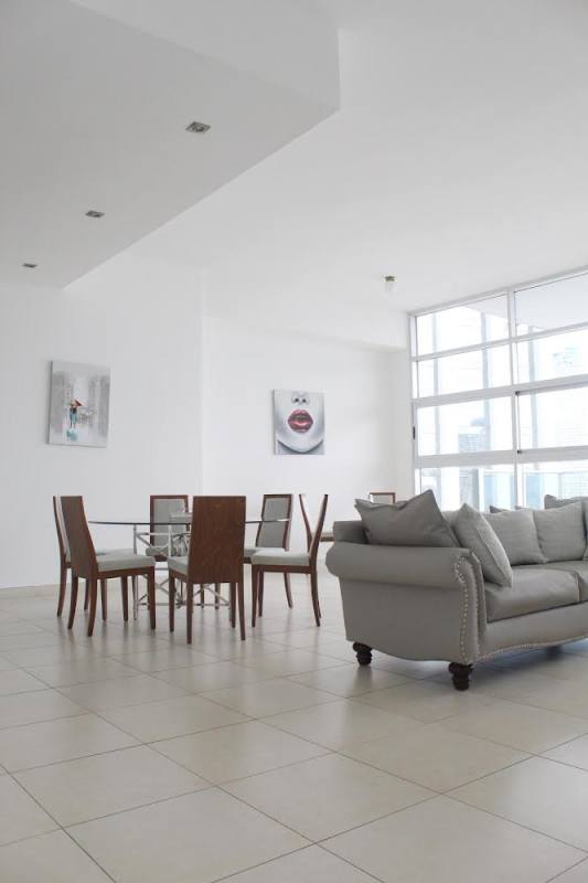 Bright modern kitchen white cabinets granite countertops PH Waters on the Bay Panama