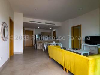 Bathroom with double sinks and walk-in glass shower in Playa Escondida Panama