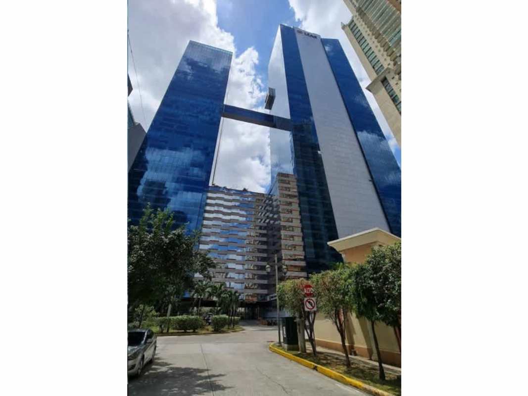 Glass-walled conference room with meeting table and city view at Oceania Business Plaza Panama City