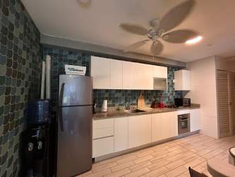 Bedroom with bunk bed and window in Ventana del Mar 5 Playa Caracol Panama