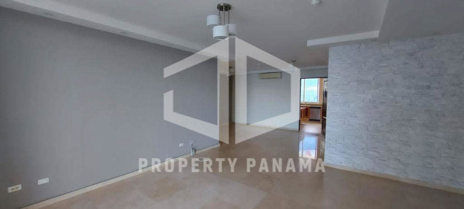 Contemporary spacious living dining room with balcony PH Ocean Drive Panama