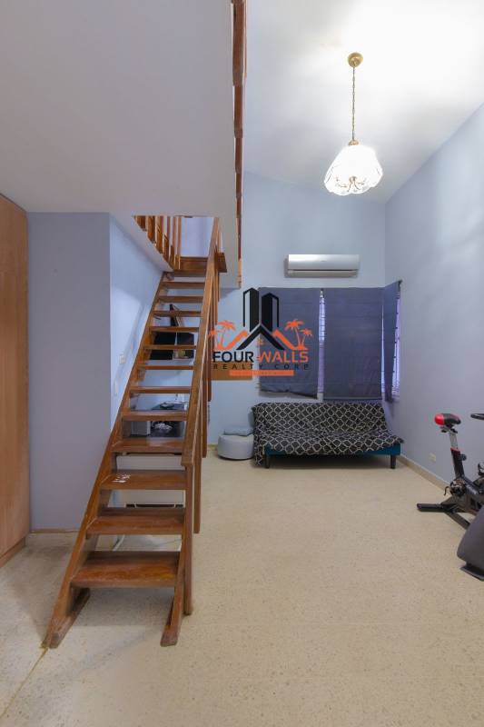 Bright living dining room spacious tile floors modern house Obarrio Panama for sale