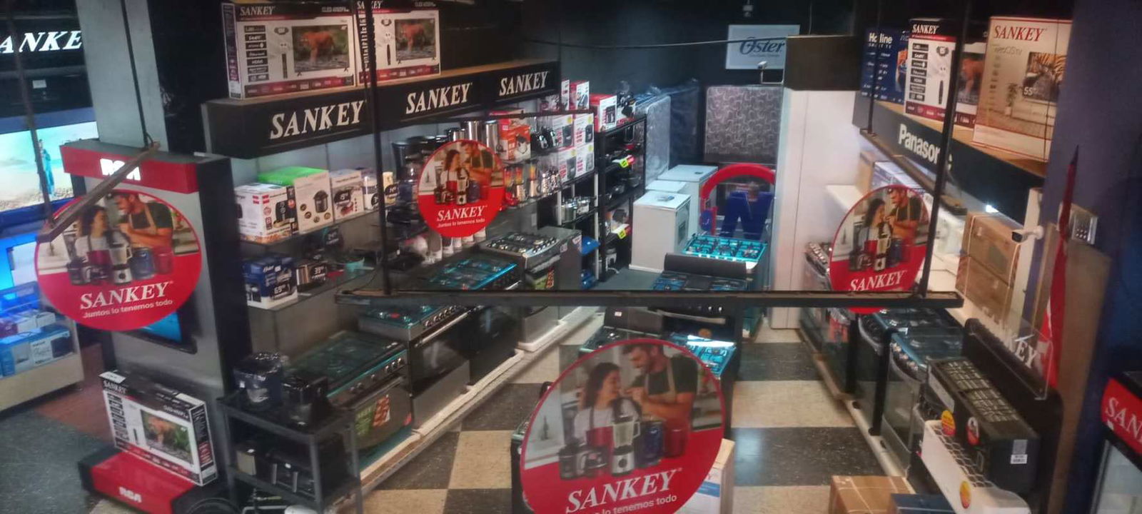 Small interior workspace with shelving and storage ideal for retail admin at Cinco de Mayo