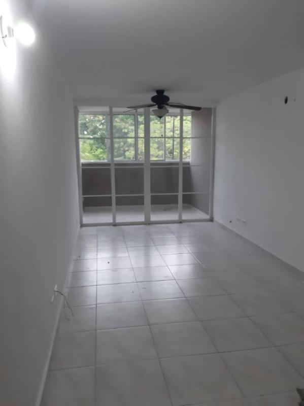 Bedroom view with built-in closet ceiling fan tile floors in PH Llano Bonito Juan Diaz Panama