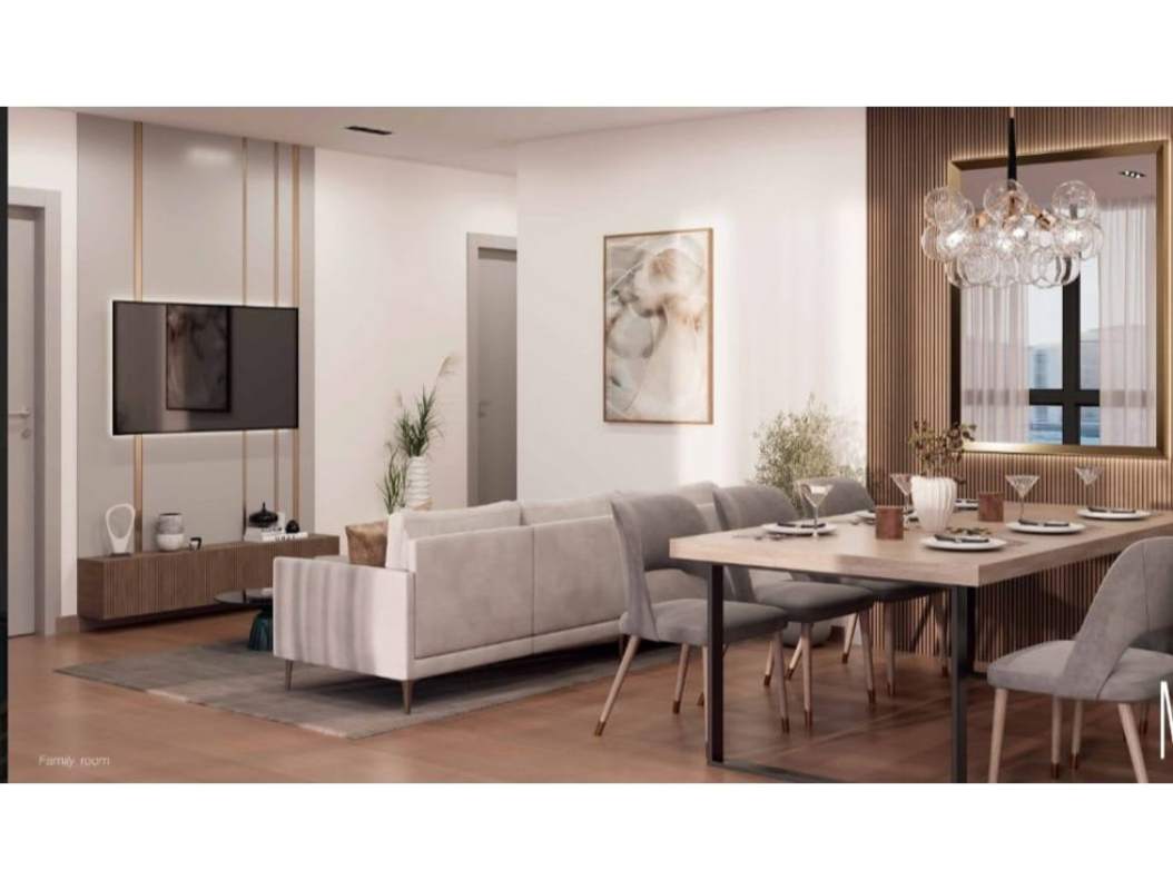 Private theater cinema room with screen and plush seating PH Moderna 360 Panama